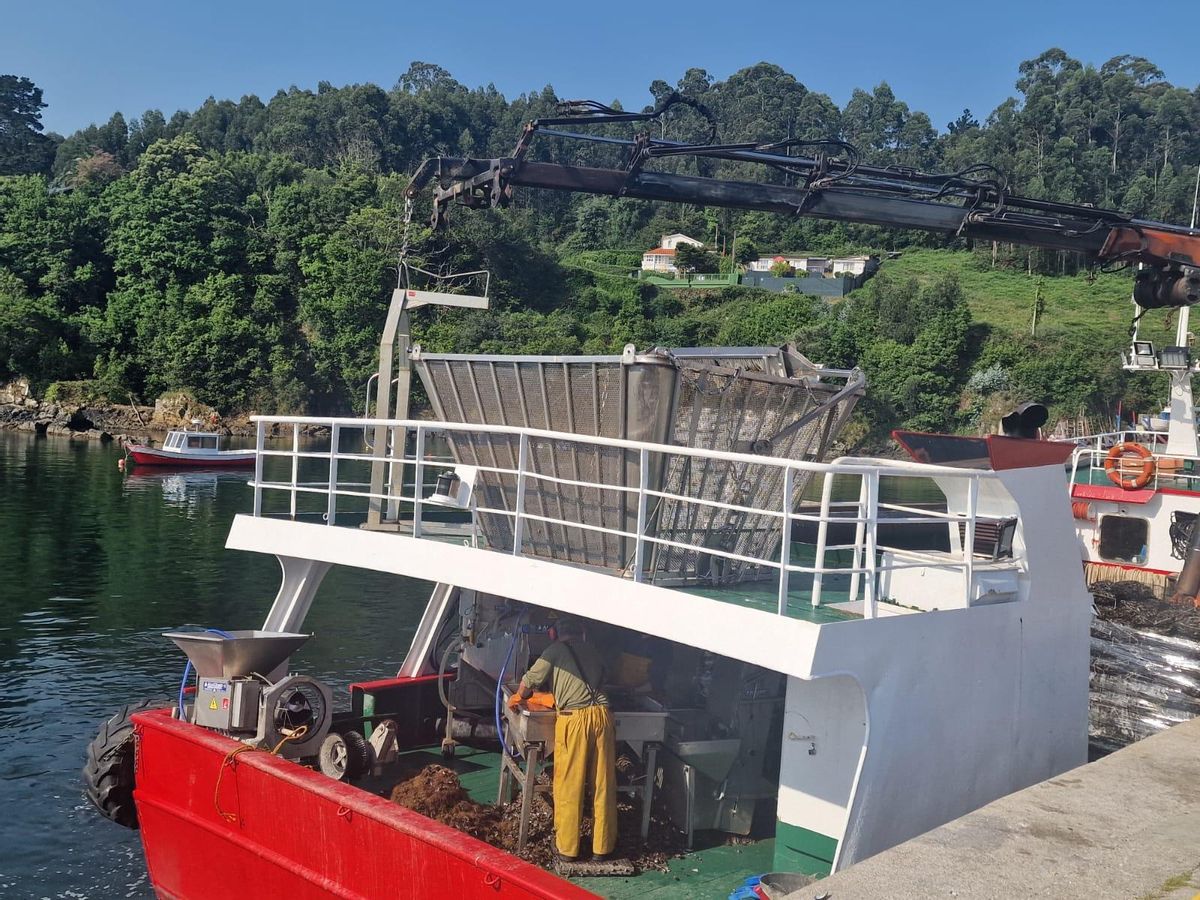 El puerto de Lorbé, ayer.