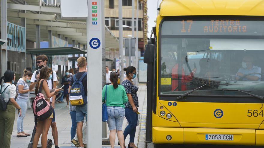 Los usuarios de la guagua urbana en Canarias aumentan un 16,6%