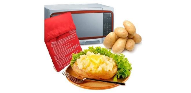 Recipiente para cocinar unas sabrosas patatas en el microondas