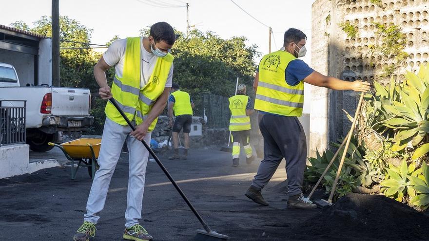 Regreso de palmeros a sus hogares