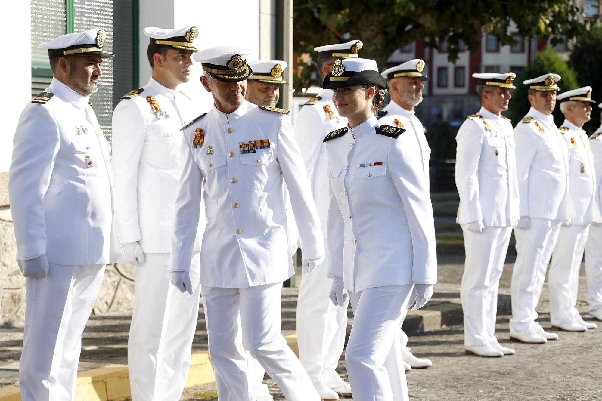 Leonor conoce de primera mano la Escuela Naval de Marín