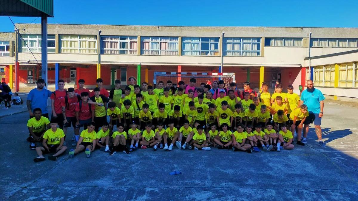 La Escuela Deportiva Langreana de Fútbol Sala, en Luarca.