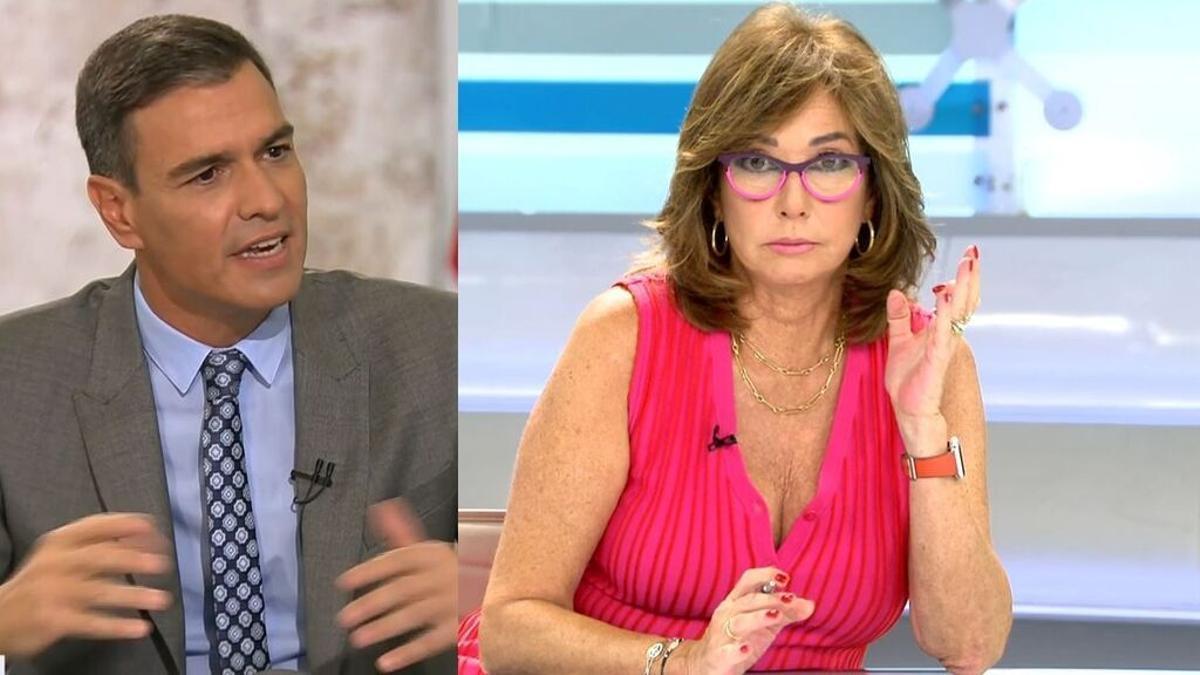 Pedro Sánchez y Ana Rosa