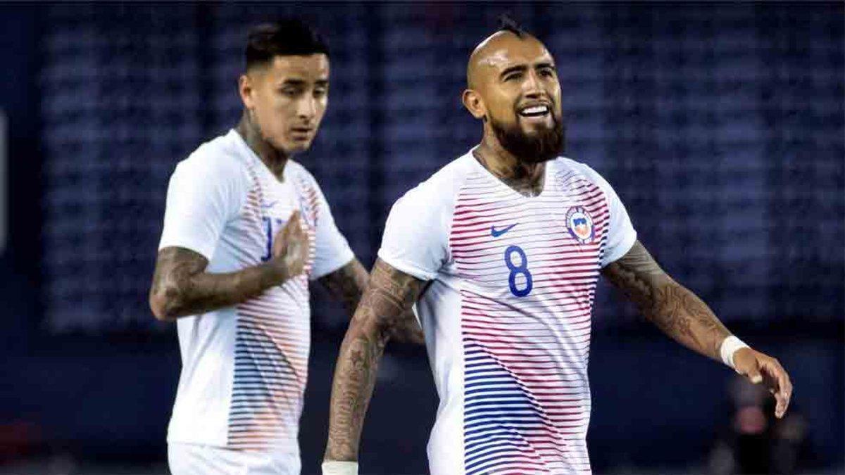 Arturo Vidal volvió a jugar con Chile