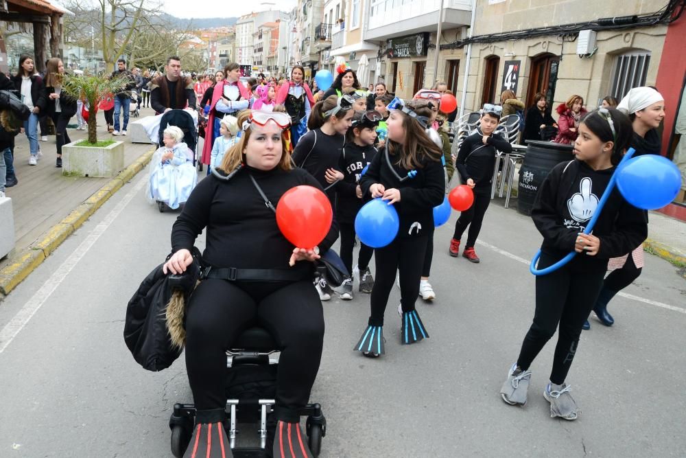 Los participantes en el Enterriño de Bueu.