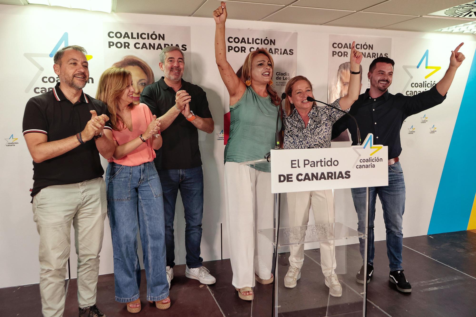 CC valora los resultados de las elecciones del 23J en la provincia de Santa Cruz de Tenerife