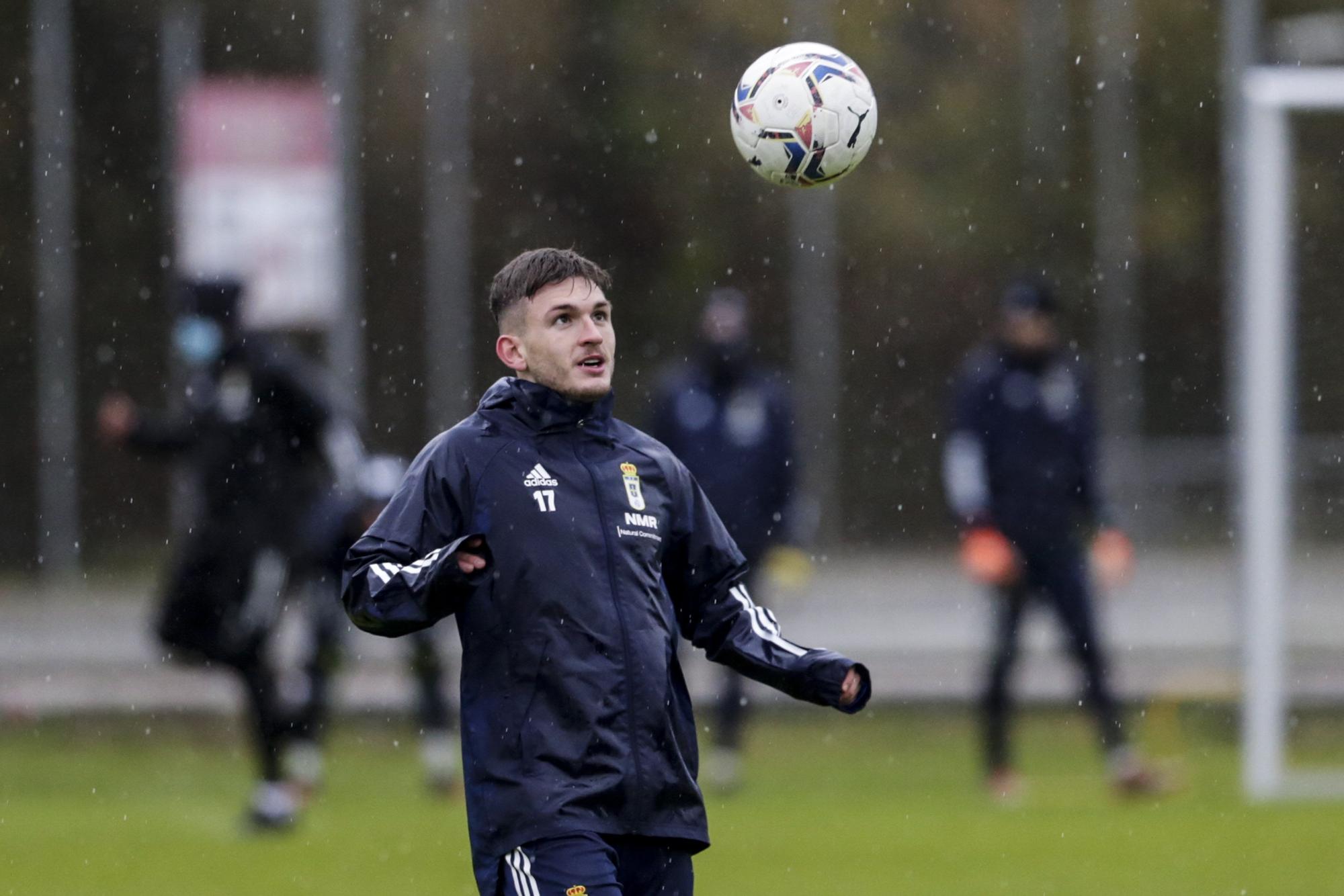 Entrenamiento del Oviedo tras empatar ante el Alcorcón