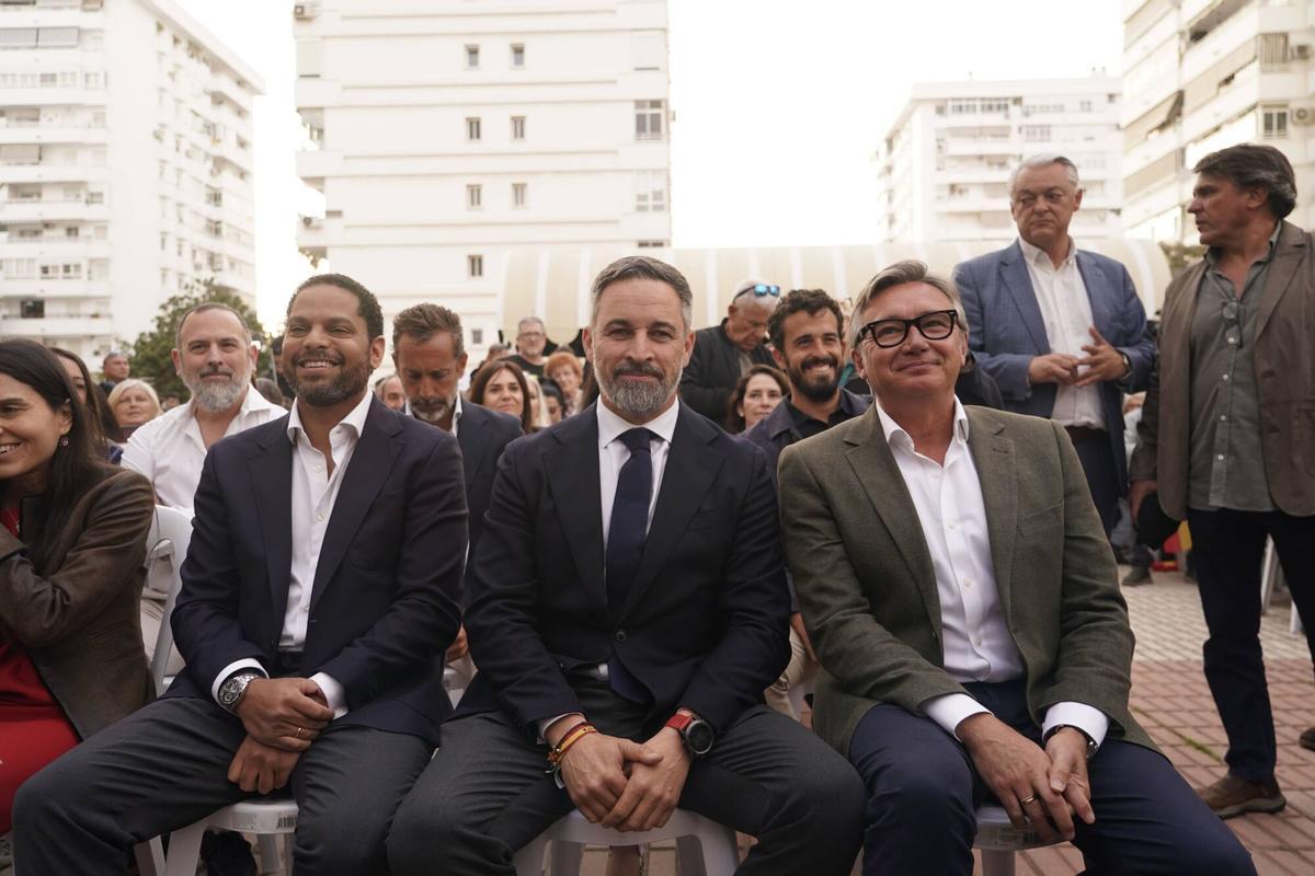 MLG 09-04-2El presidente de Vox, Santiago Abascal, interviene en el acto de presentación de candidatos para las elecciones de Andalucía del próximo 17 de mayo