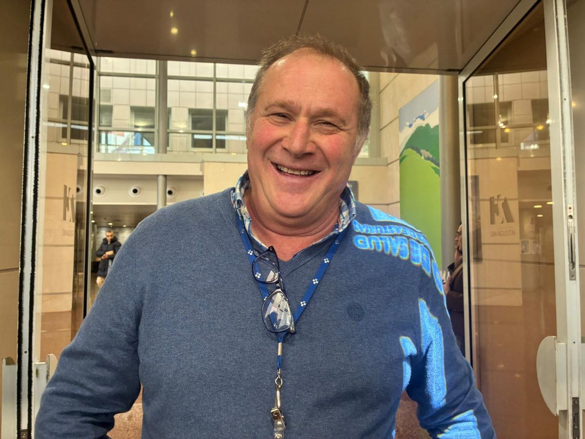 Javier Díaz, esta mañana.