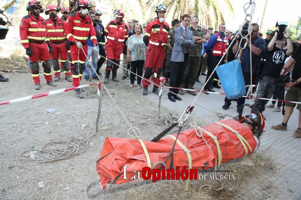 Simulacro en Lorca por inundaciones, terremoto y f