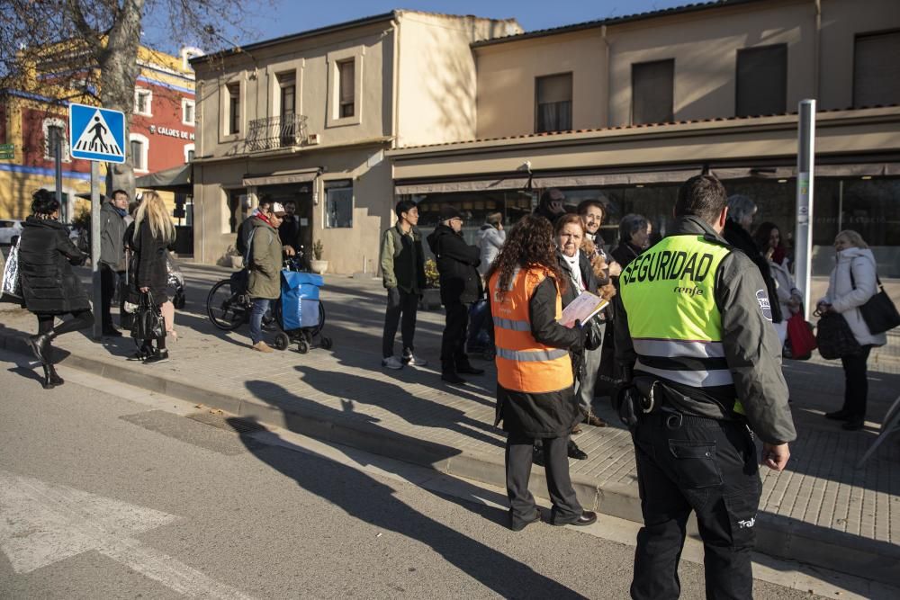 Tall de circulació de trens de les línies R11 i RG1 entre Girona i Caldes per un acte vandalisme