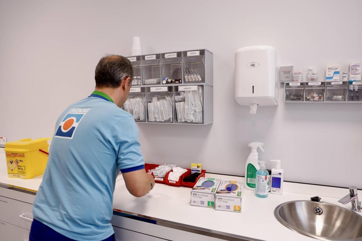 Un profesional sanitario de urgencias extrashospitalarias.
