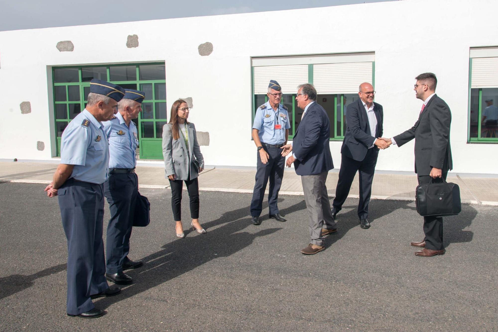 Exhibición del dron Predator en el aeropuerto César Manrique-Lanzarote