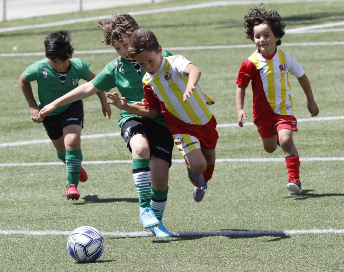 El partido entre el Balaídos y el Alertanavia. Vigo Cup. 27 junio 2022. Ricardo Grobas