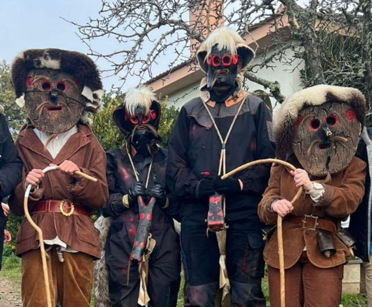 Las mascaradas de Villarino tras la Sierra. | Ch. S.