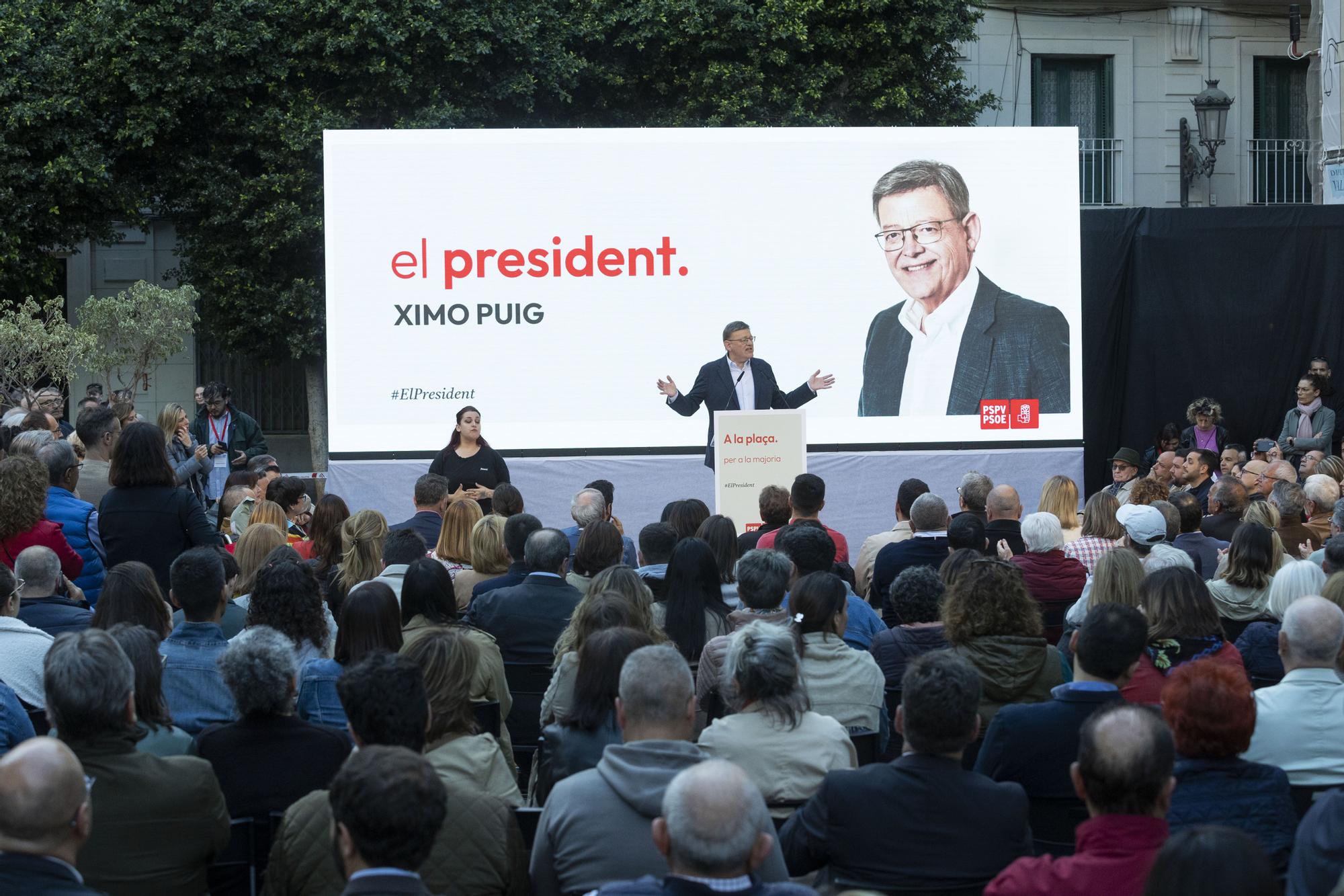 Puig se lanza a la precampaña con 'el president' de lema