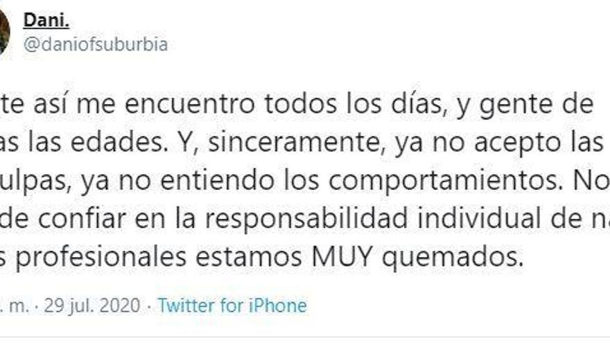 Las respuestas de personas con coronavirus a un enfermero incendian Twitter