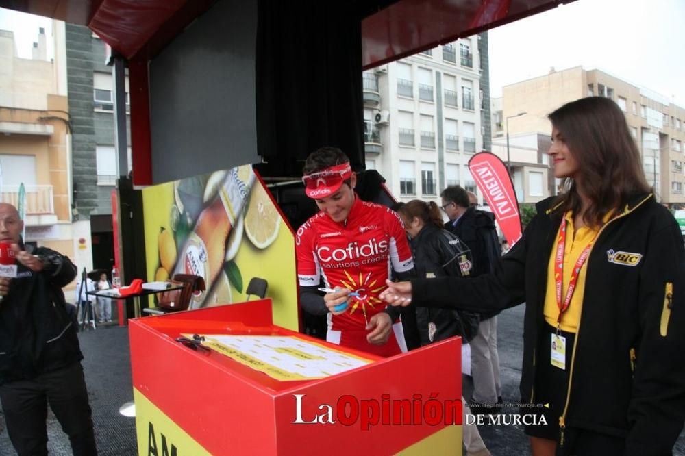 Salida de la Vuelta Ciclista a España desde Lorca