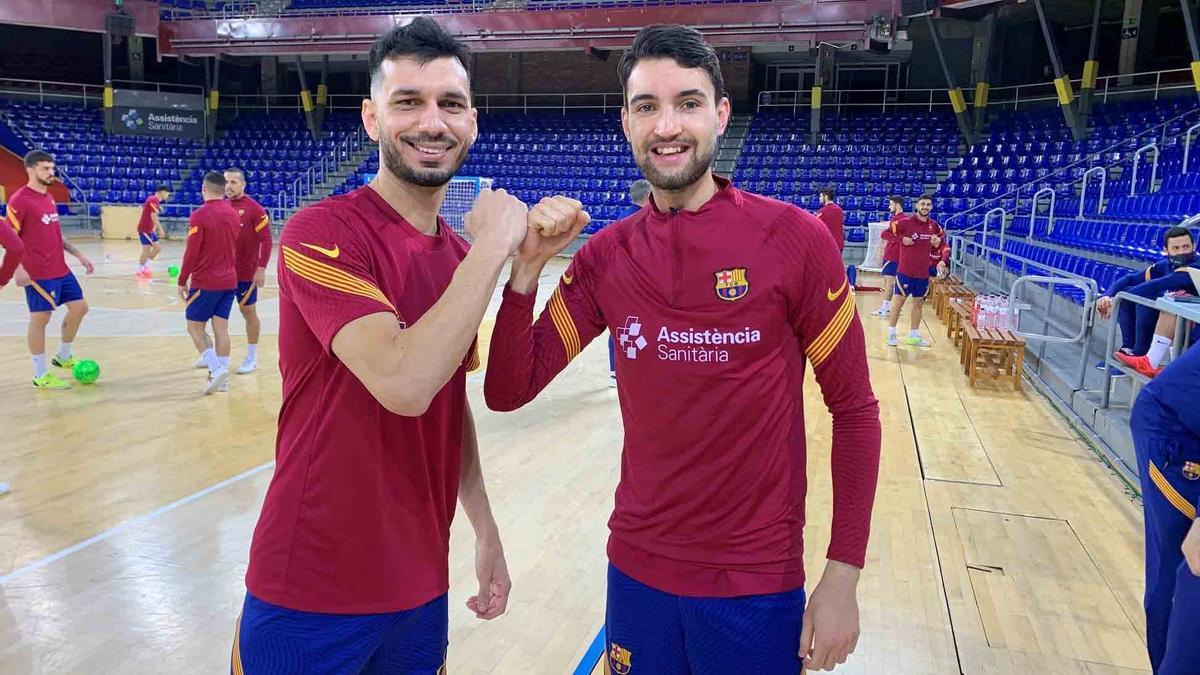 Esquerdinha y André Coelho ya se entrenan con el equipo