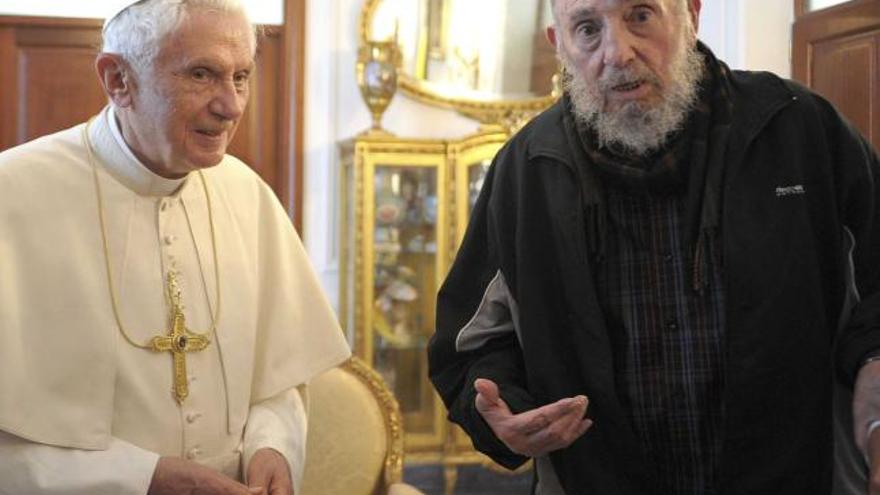 El Papa también se vio con Fidel Castro
