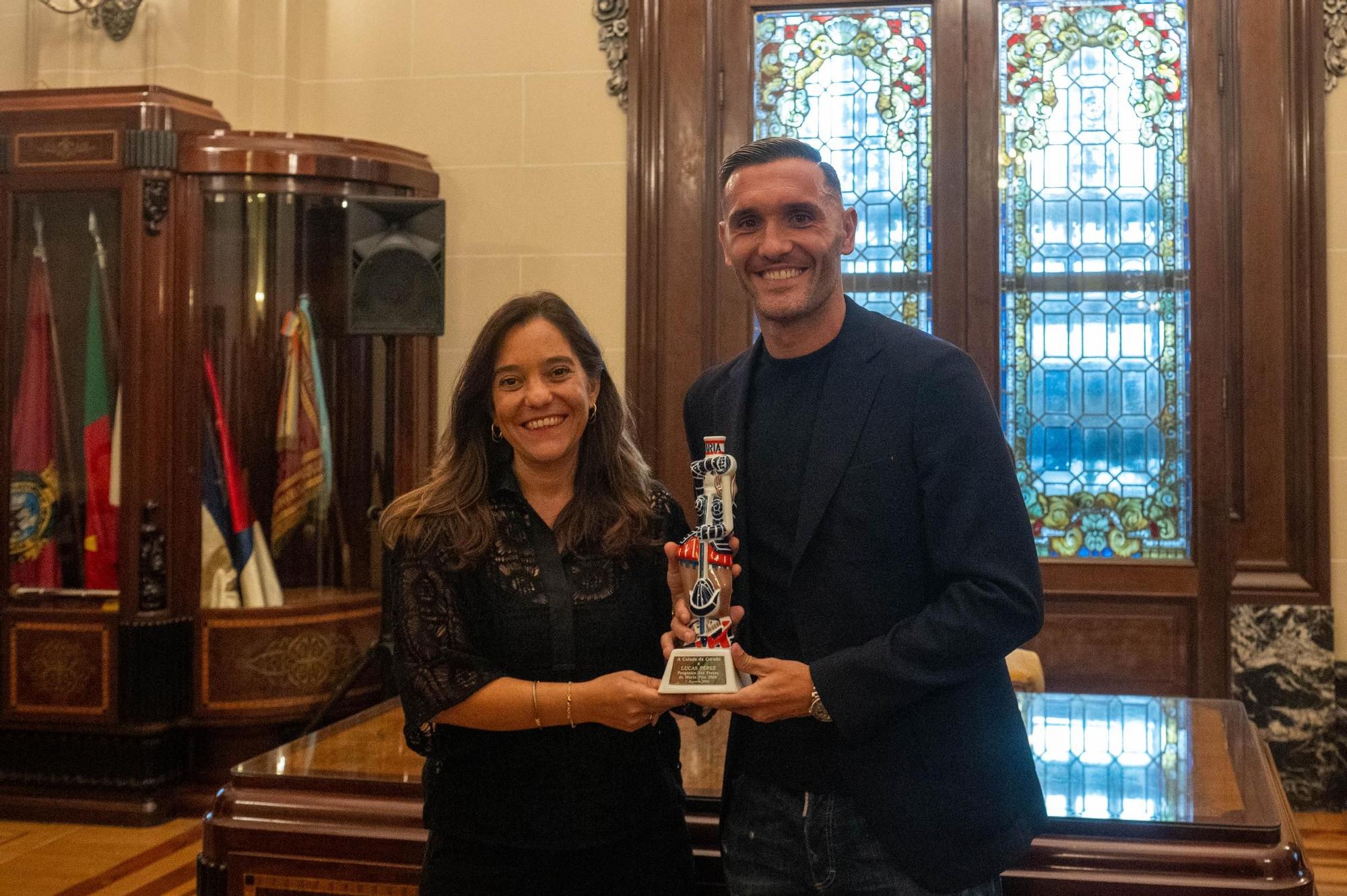 Lucas Pérez enamora con su pregón de las Fiestas de María Pita 2024