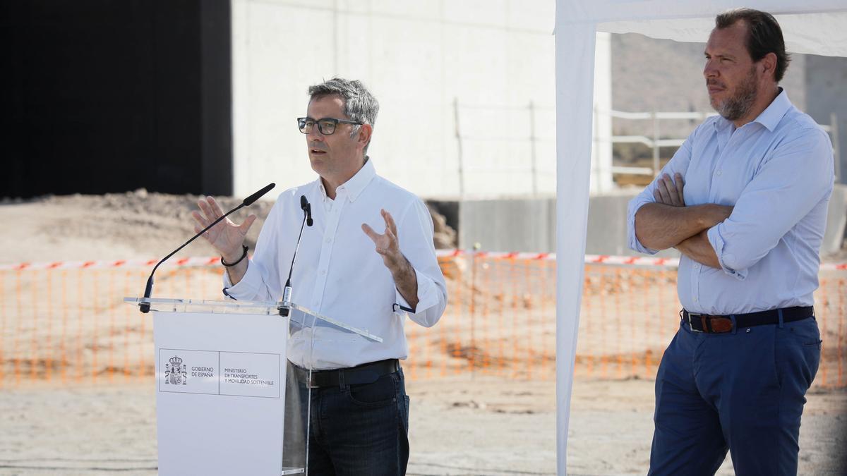 Felix Bolaños en un acto en Níjar (Almería).