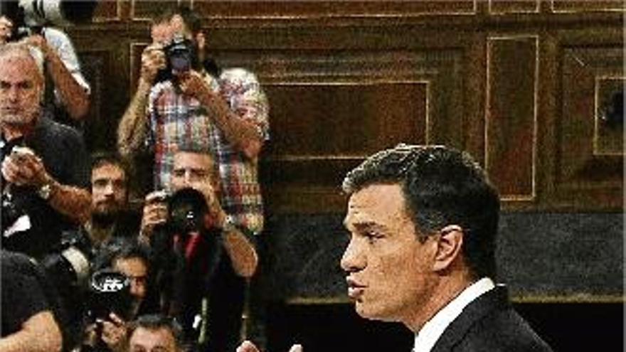 Sánchez defensa el «no» a Rajoy per evitar una «legislatura del xantatge»