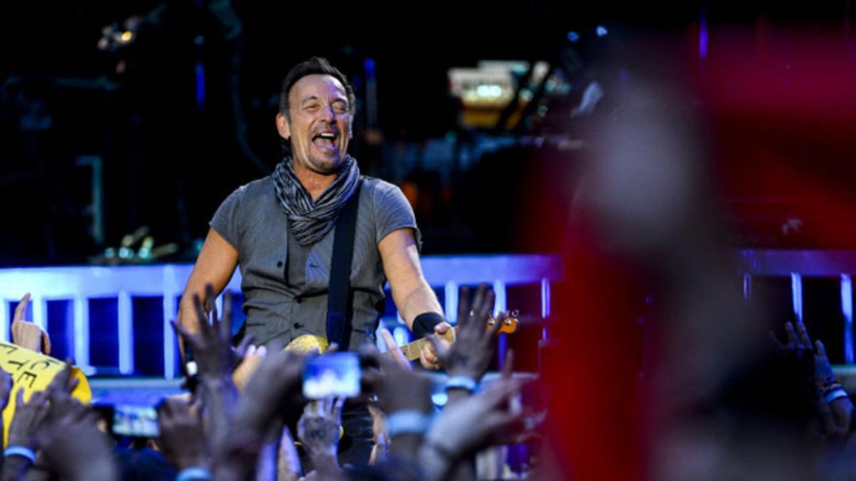 Bruce Springsteen, en su concierto en Madrid de 2016