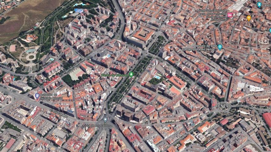 Imagen de satélite de Cáceres