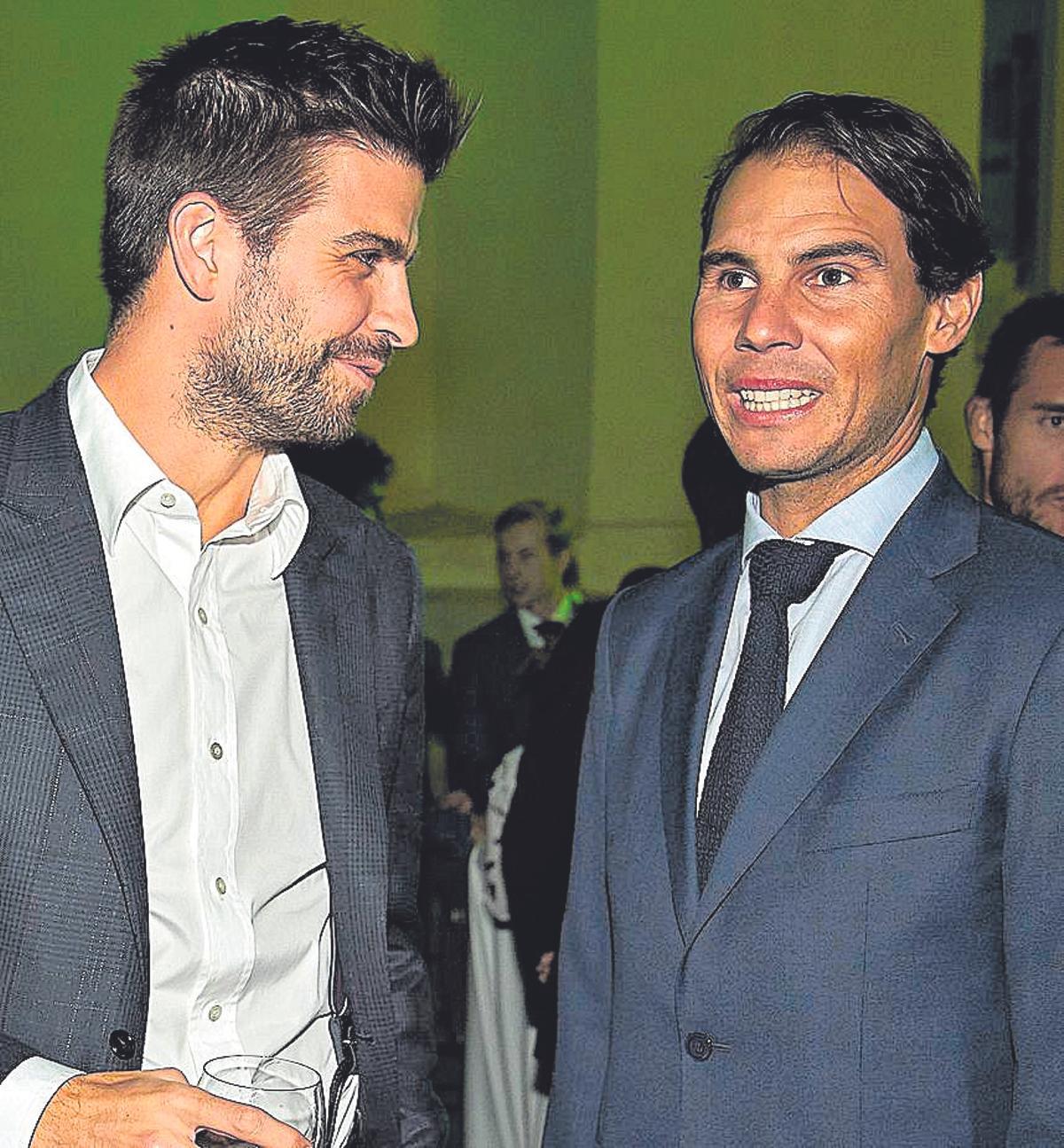 Gerard Piqué y Rafa Nadal en la Copa Davis el año 2019 en Madrid Gerard Piqué y Rafa Nadal en la Copa Davis el año 2019 en Madrid