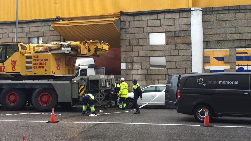 El astillero Cardama tras el accidente mortal.