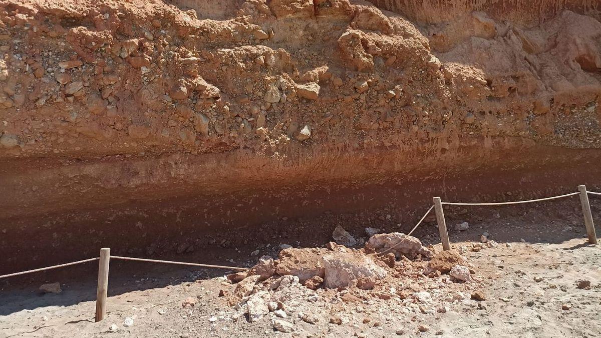 Desprendimiento de rocas.