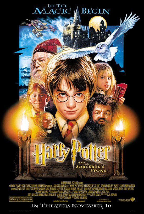 Cartel de la película 'Harry Potter y la piedra filosofal' en 2001