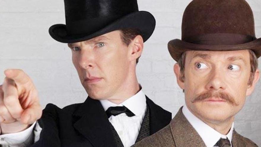 Benedict Cumberbatch y Martin Freeman.