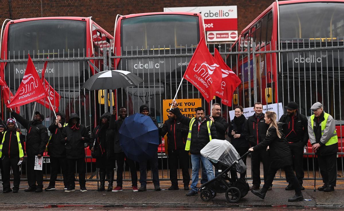 Londres, afectada por una nueva jornada de huelga en el transporte