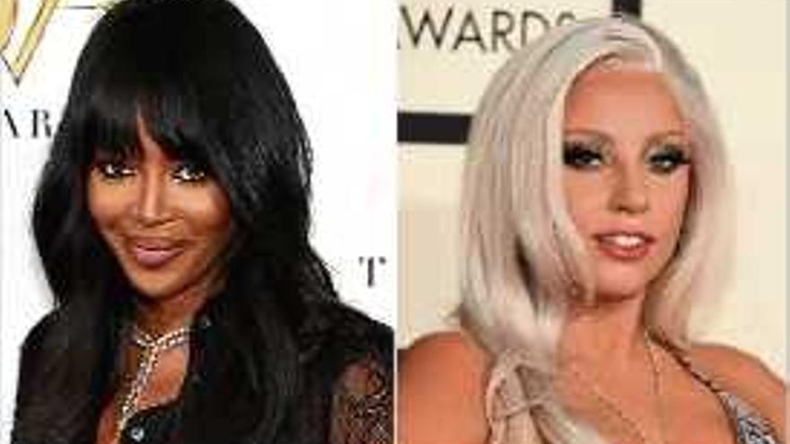 Naomi Campbell i Lady Gaga.