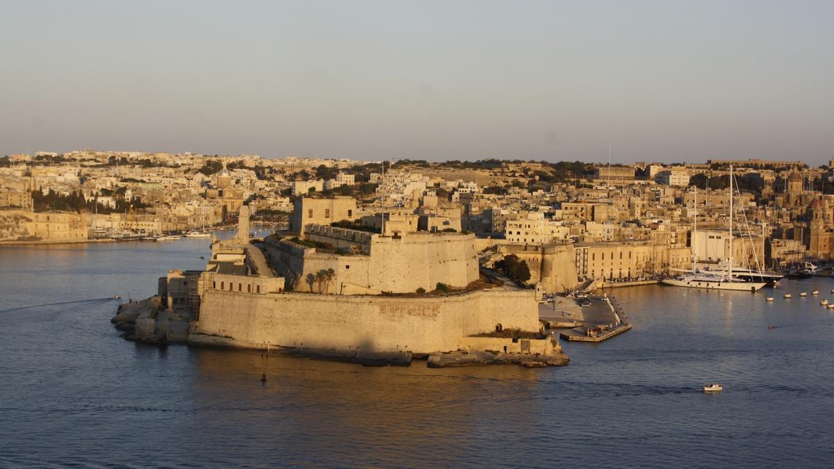 Fuerte de Saint Angelo, en La Valette, Malta