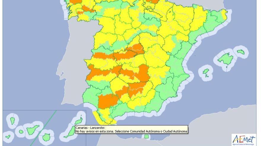 Mañana, alerta naranja: 41 grados