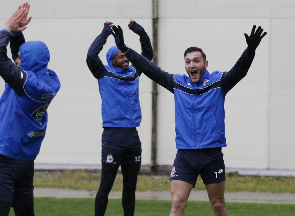 Entrenamiento bajo la lluvia