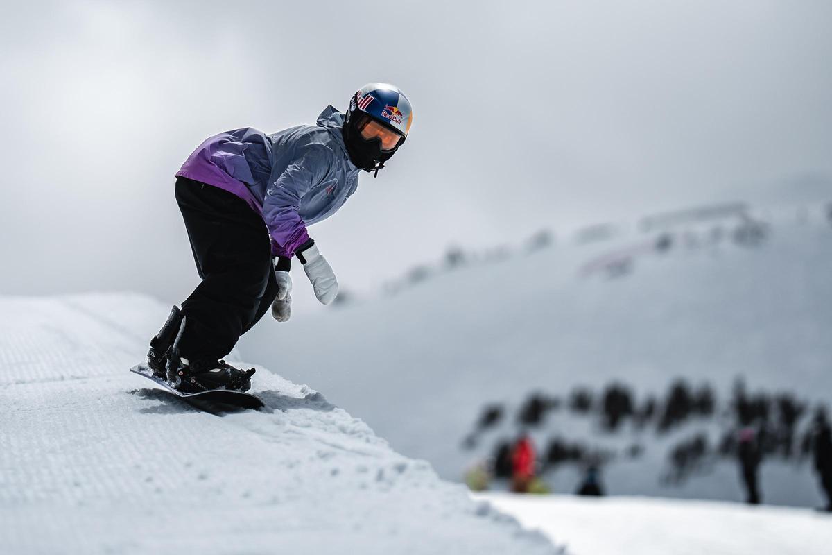 Queralt Castellet, en plena acción.