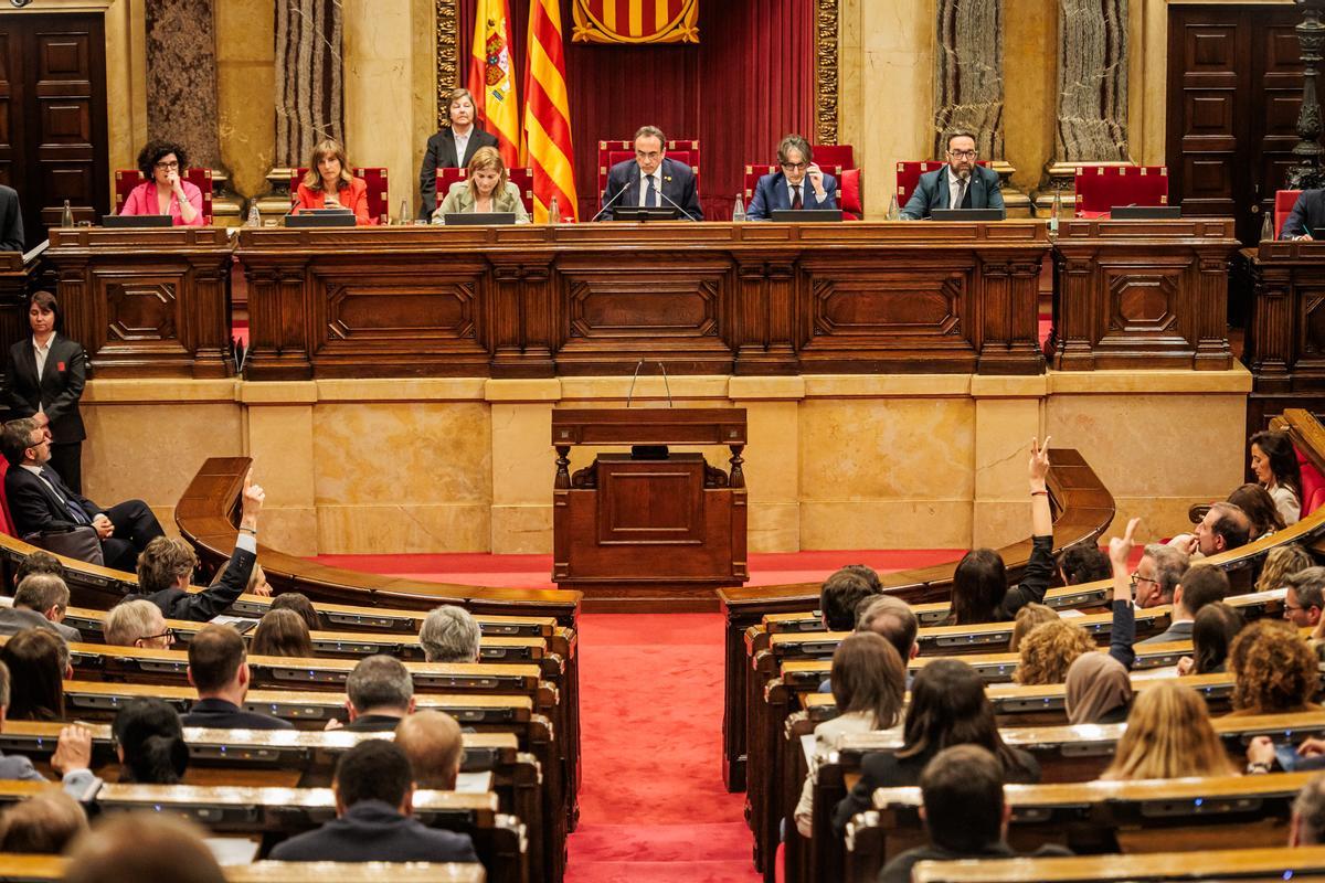 Pleno del Parlament.
