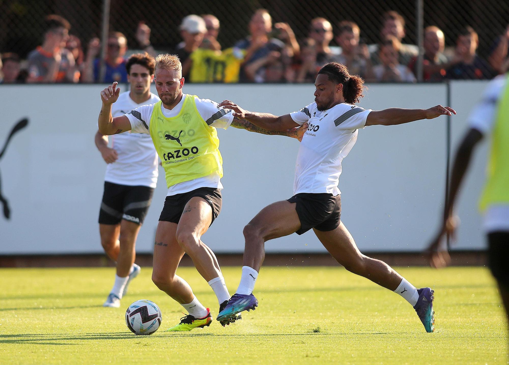 Las mejores imágenes del entrenamiento del Valencia CF