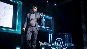 El CEO de Microsoft en España, Paco Salcedo, en su conferencia en el The Wave 2026, este martes en Zaragoza.