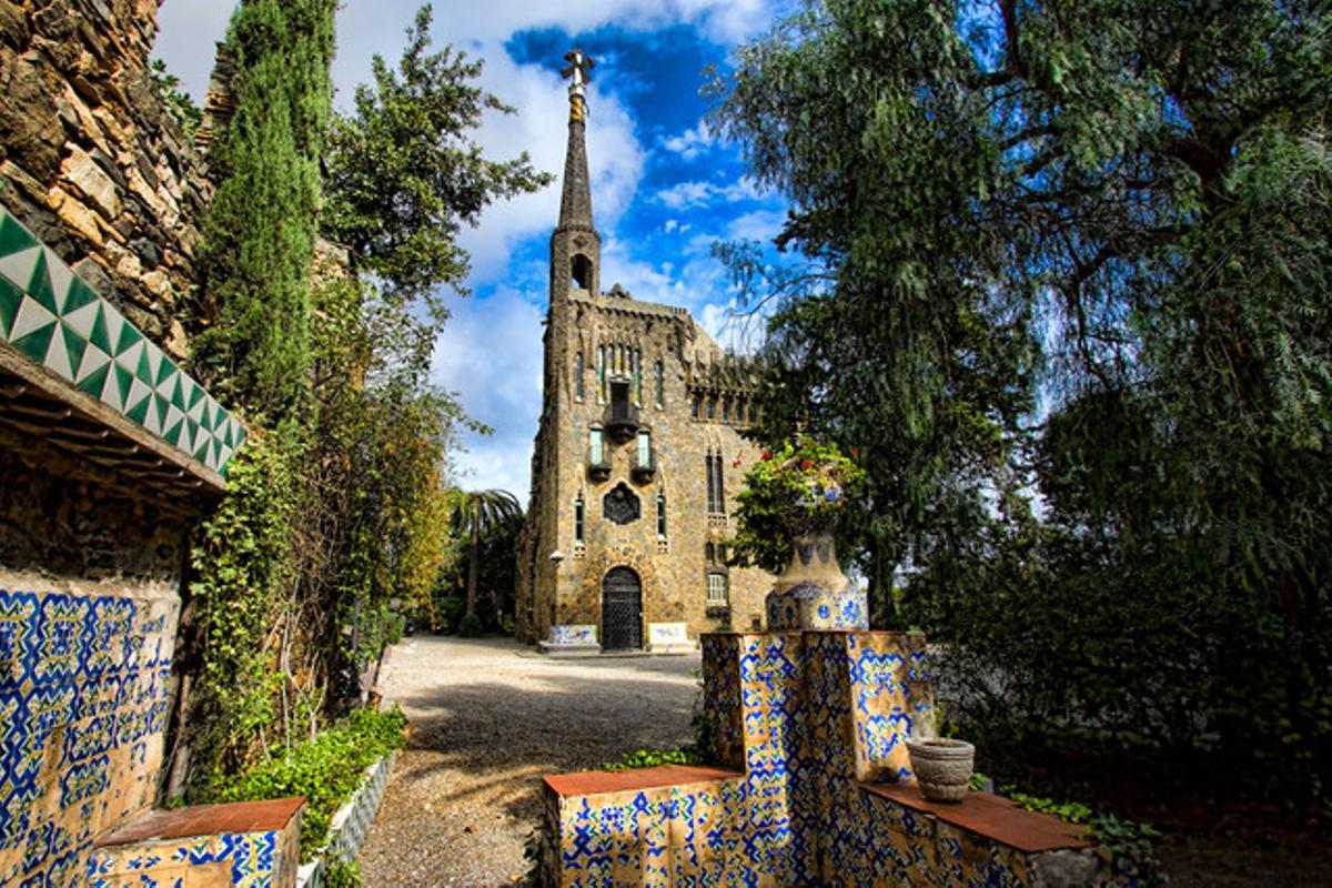 Vista desde el jardín de la Torre Bellesguard, de Antoni Gaudí.