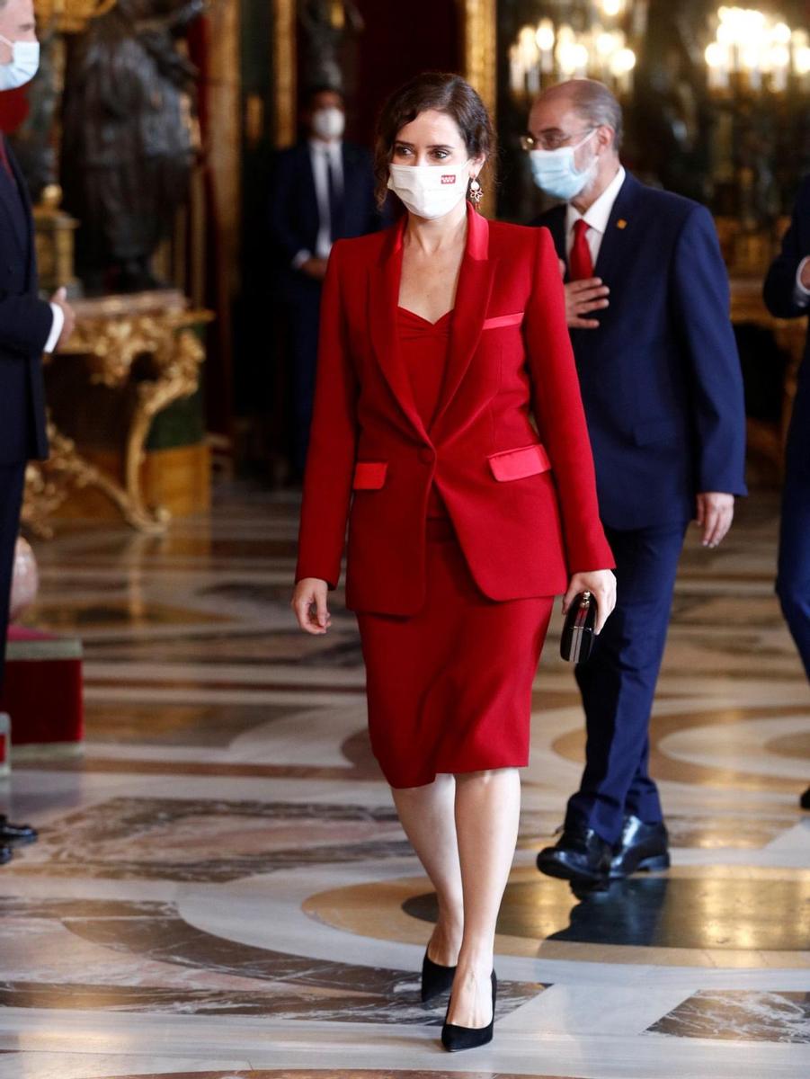 Isabel Díaz Ayuso con traje de Vicky Martín Berrocal