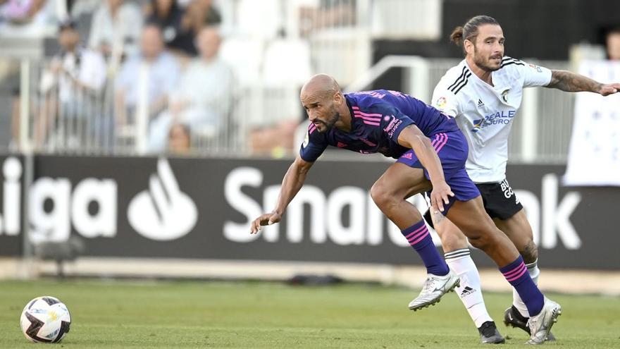 Mikel Rico en el duelo ante el Burgos de la pasada temporada.