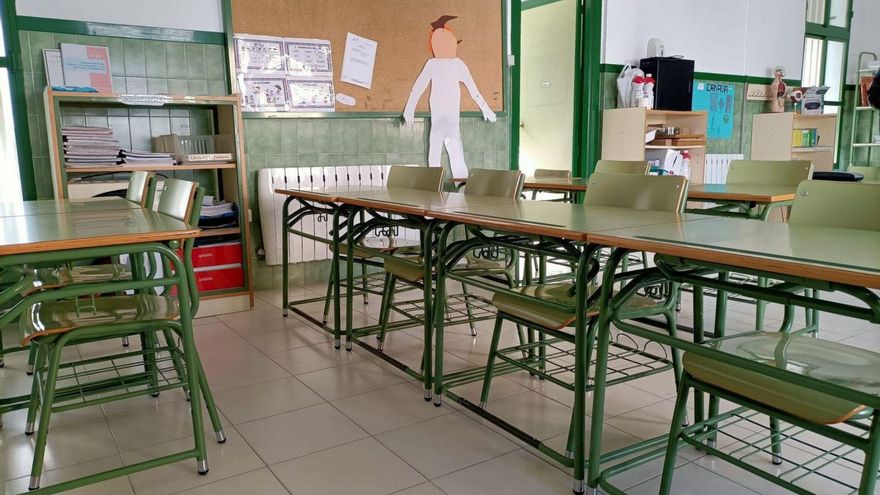 Aula de un centro escolar malagueño.