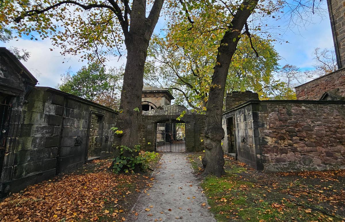 Interior de la prisión de los Covenanters, en Edimburgo.