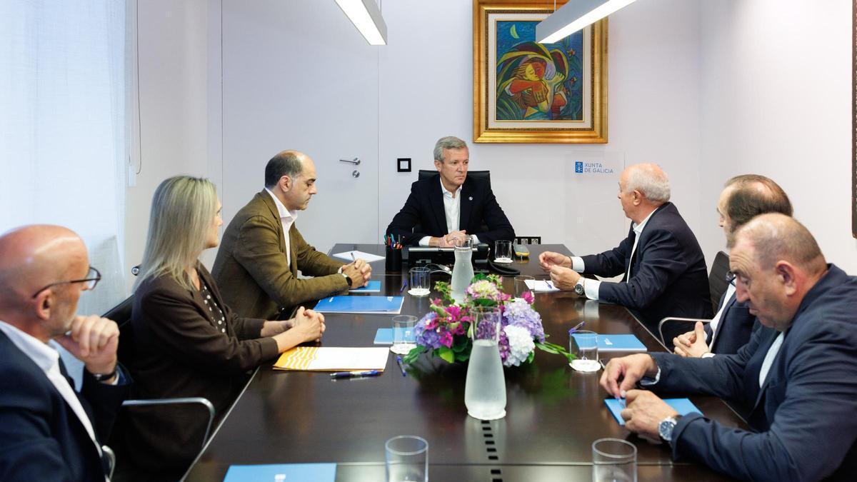 El presidente Rueda con los responsables de Fearmaga