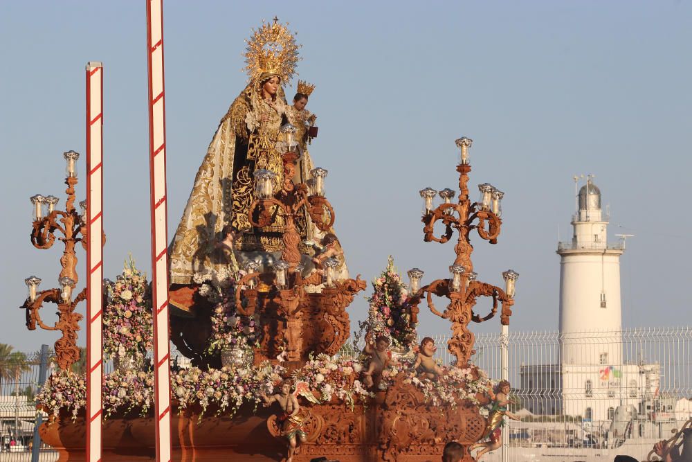 El Perchel, Huelin y la Malagueta celebran las procesiones del Carmen